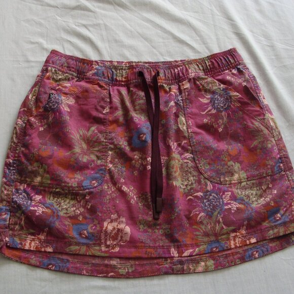 Title nine Pants - TITLE NINE 9 Fuchsia Purple FLORAL Print Fully Skirted SPORTY SKORT Sz SMALL